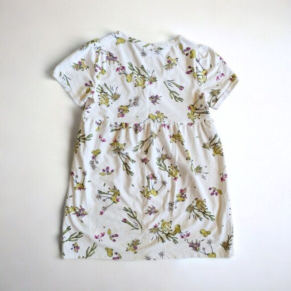 ModCloth Easy Days Button‎ Front Short Sleeve Babydoll Mini Dress Women's Sz M - Picture 4 of 14